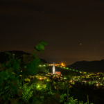 Tramin by night in the vineyards