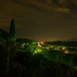 Tramin by night in the vineyards