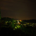 Tramin by night in the vineyards