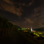 Tramin by night in the vineyards