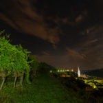 In den Weinbergen Tramin bei Nacht