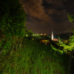 Tramin by night in the vineyards