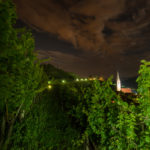 Tramin by night in the vineyards